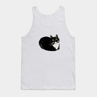 Black and White Cat Loaf Tank Top